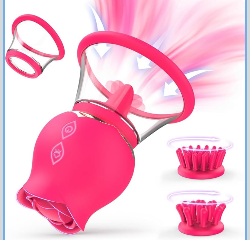 Rose suction vibrator