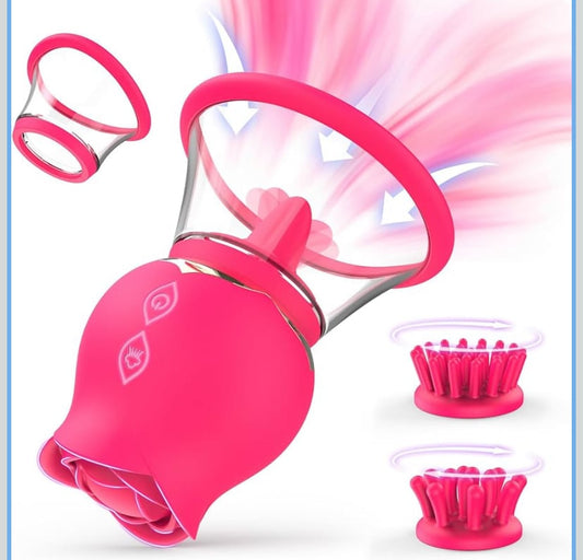 Rose suction vibrator
