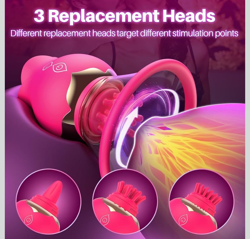 Rose suction vibrator